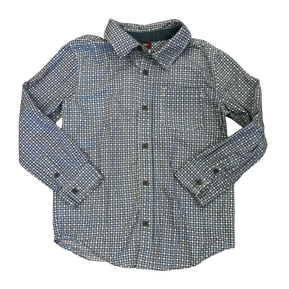 3/$20: Tea Collection Blue Checkered Shirt